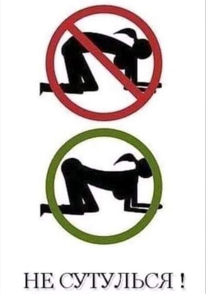 НЕ СУТУЛЬСЯ !