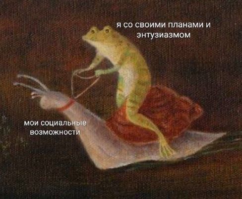 я со своими планами и энтузиазмом
мои социальные возможности