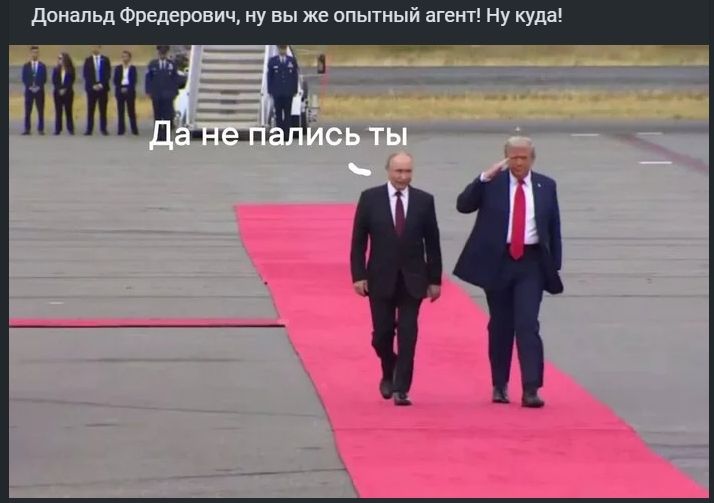 Дональд Фредорович, ну вы же опытный агент! Ну куда!
Да не пались ты