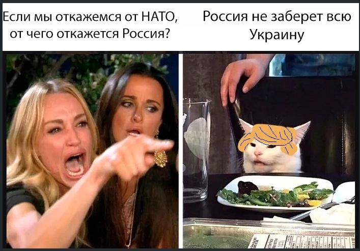 Если мы откажемся от NATO, от чего откажется Россия? Россия не заберет всю Украину.