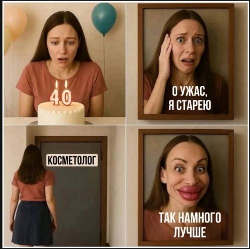 40
О ужас, я старею
Косметолог
Так намного лучше