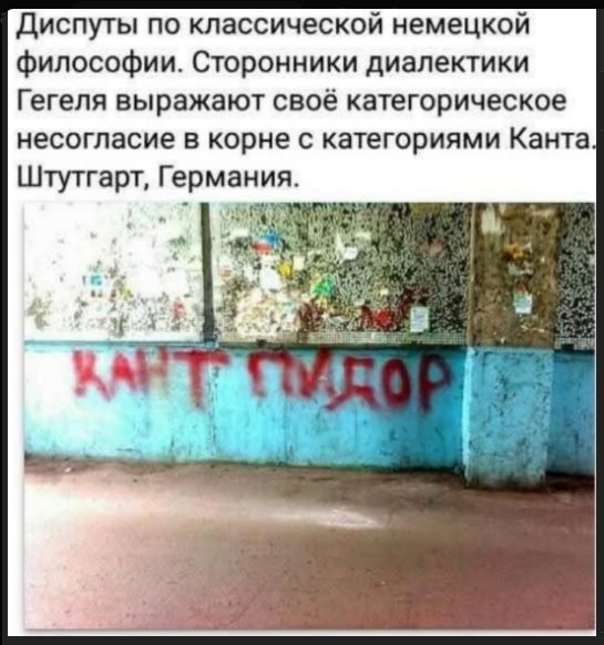 Диспуты по классической немецкой философии. Сторонники диалектики Гегеля выражают свое категорическое несогласие в корне с категориями Канта. Штутгарт, Германия.