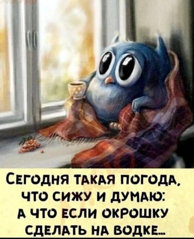 Свгодня тдкдя погодА что сижу и души А что ЕСЛИ окрошку сдвлдть нд водки