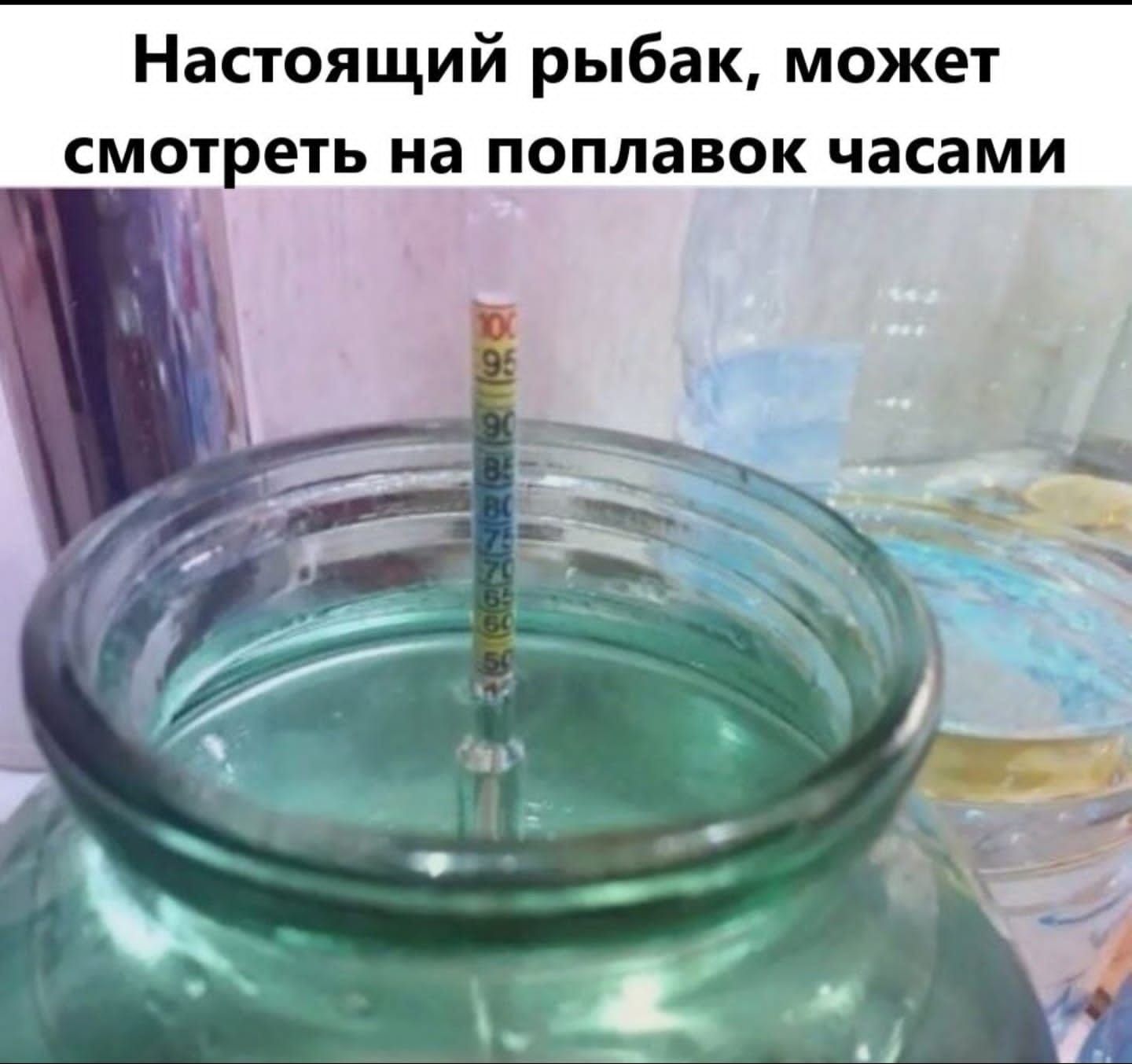 Настоящий рыбак может смотреть на поплавок часами