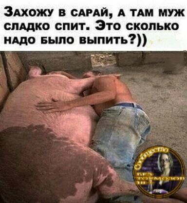 3Ахожу в сдпй А ТАМ муж смдко спит Это сколько ишо Было выпить
