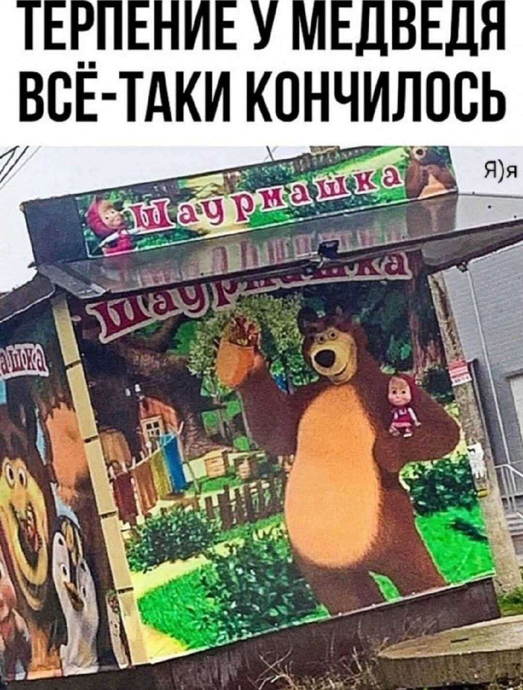 ТЕРПЕНИЕ У МЕДВЕДЯ ВСЁ-TAKI КОНЧИЛОСЬ