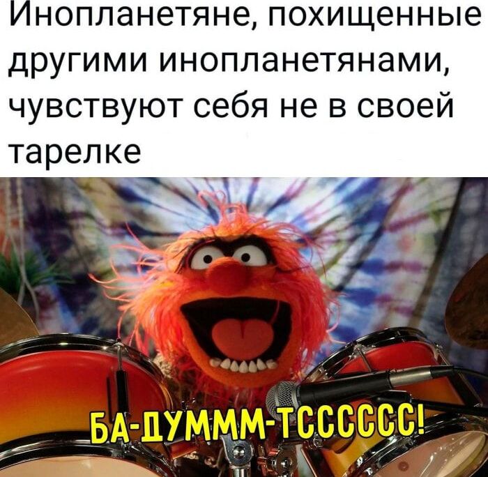 Инопланетяне, похищенные другими инопланетянами, чувствуют себя не в своей тарелке
 БА-ДУММ-ТССССС!