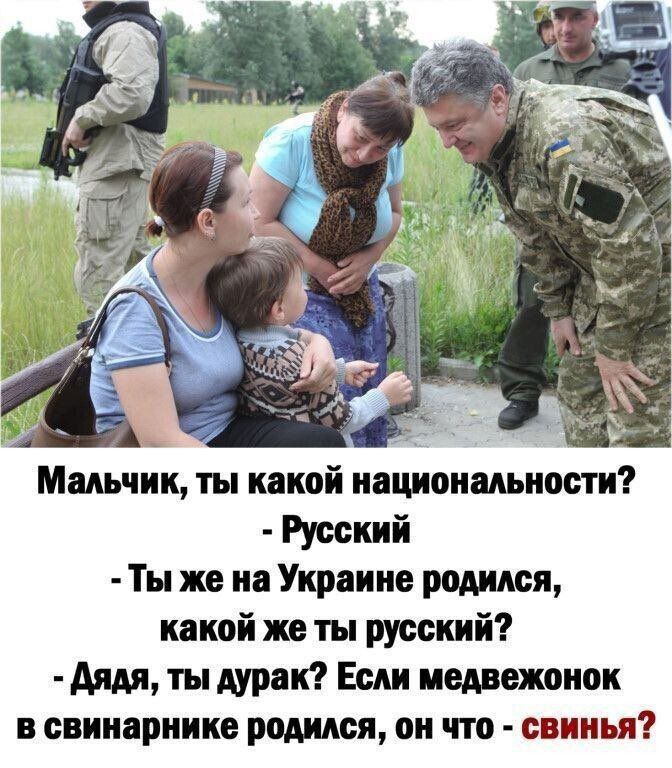 Русский Ты же на Украине родился какой же ты русский Апди тыдурак Если медвежонок в свииариике родился он что свинья