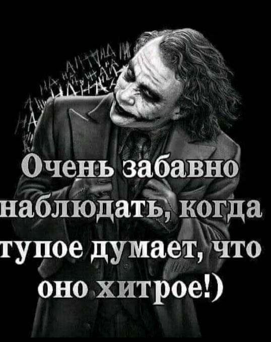 Оченъ зйбавн9 наблюдатьд 1_огда тупое думает что оно хитрое