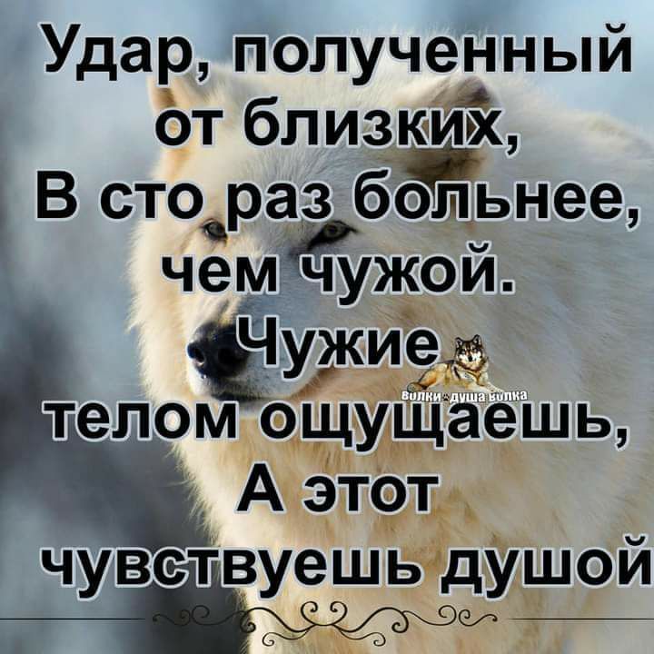 Удар полученный ст близю и1х В сто раз бЁЁьнее чем чужой Ёіужиздз телом ощущаешь А этот чувсітівуешь душой