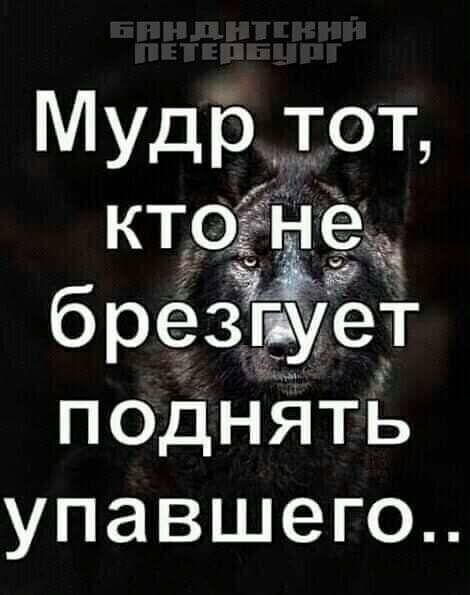 Мудр тот ктоЁне брезпует поднять упавшего