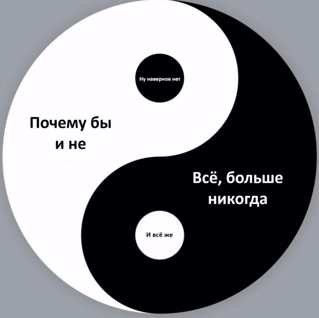 Почему бы и не. Всё, больше никогда. Ну наверное нет. И всё же