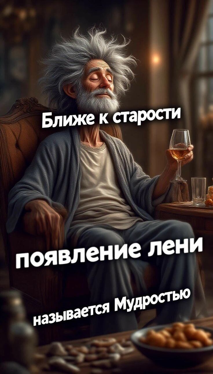Ближе к старости появление лени называется Мудростью