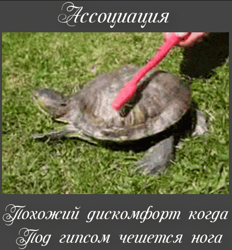 Йссоциация жожии дискомфорт когда гипсом чешется нога