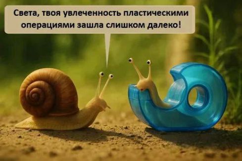 Света, твоя увлеченность пластиковыми операциями зашла слишком далеко!