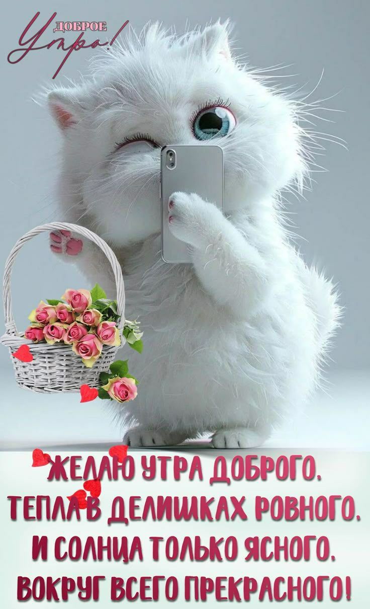 Доброе Утро!
Желаю утра доброго. Тепла в делишках ровного, и солнца только ясного, вокруг всего прекрасного!