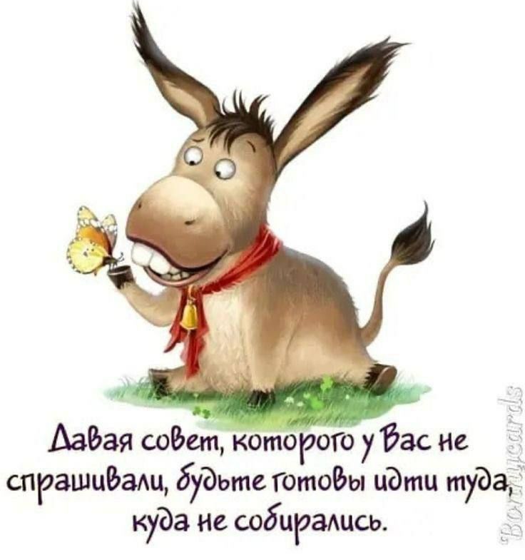 Давая совет, которого у Вас не спрашивали, будьте готовы идти туда, куда не собирались.