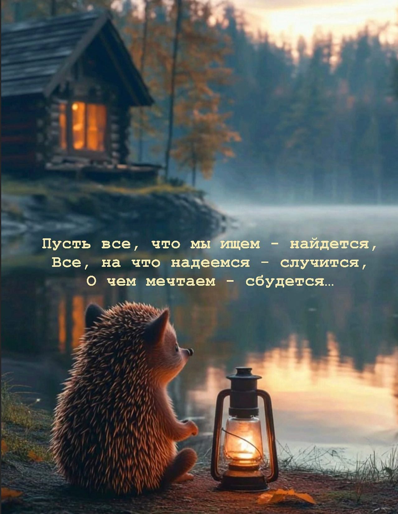 Пусть все, что мы ищем - найдется,
Все, на что надеемся - случится,
О чем мечтаем - сбудется...