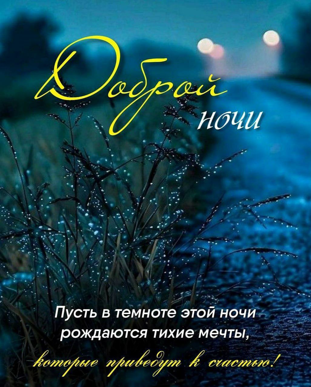 Доброй ночи
Пусть в темноте этой ночи рождаются тихие мечты, которые приведут к счастью!