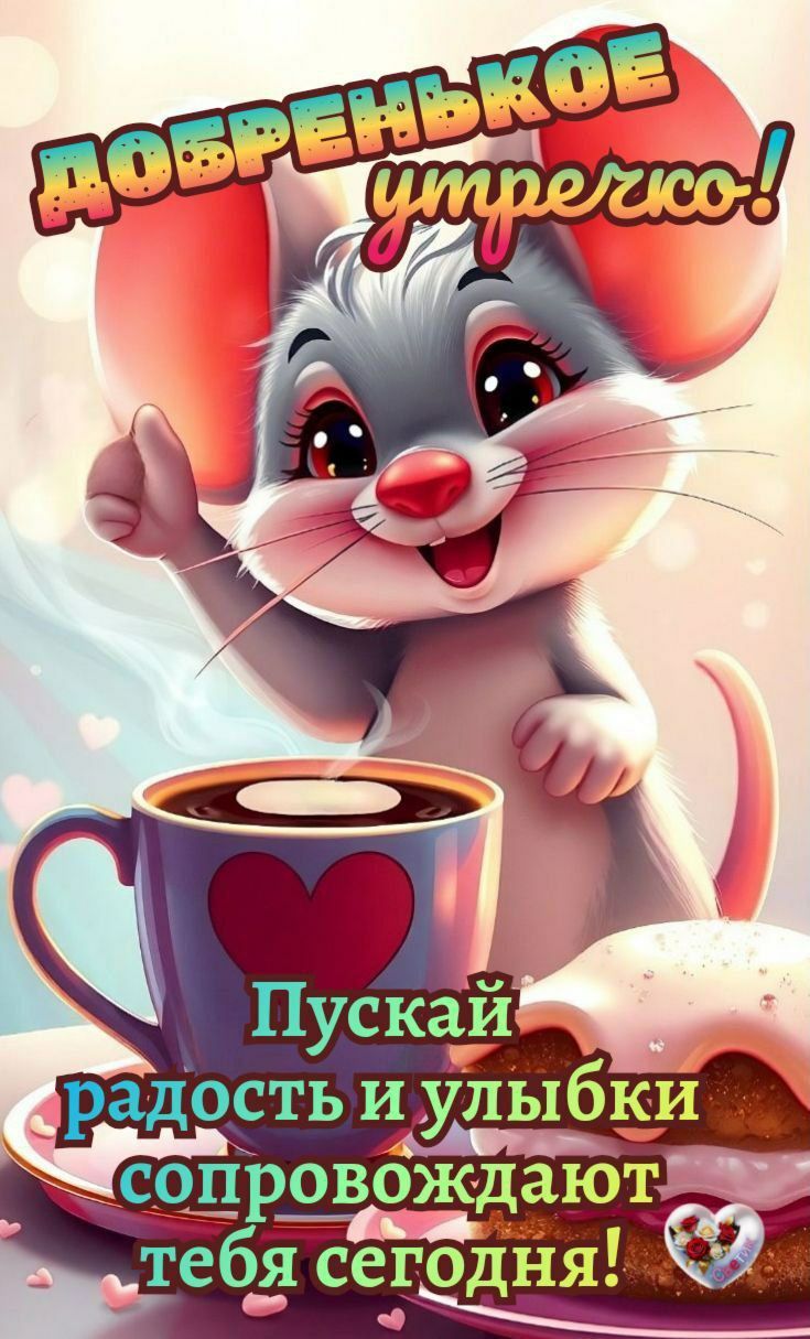 Добренъкое утречко! Пускай радость и улыбки сопровождают тебя сегодня!