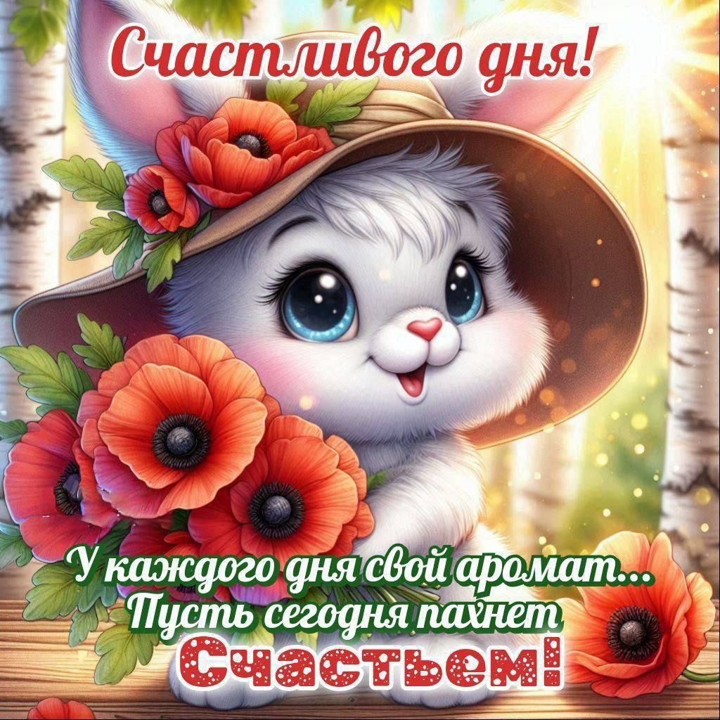 Счастливого дня!
У каждого дня свой аромат...
Пусть сегодня пахнет Счастьем!