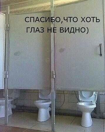 СПАСИБО,ЧТО ХОТЬ ГЛАЗ НЕ ВИДНО)