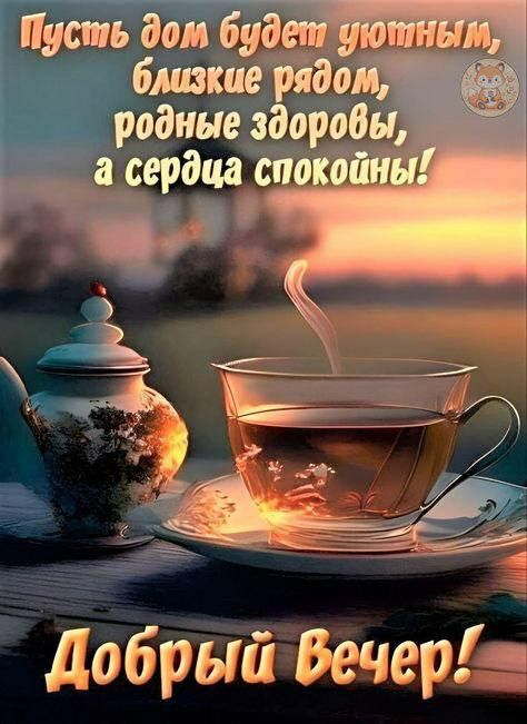 Пусть дом будет уютным, близкие рядом, родные здоровы, а сердца спокойны!
Добрый вечер!