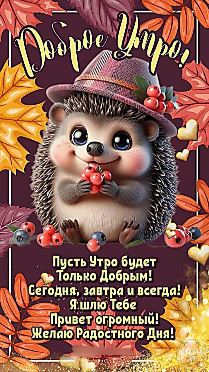 Доброе Утро!
Пусть Утро будет Только Добрым! Сегодня, завтра и всегда! Я шлю Тебе Привет огромный! Желаю Радостного Дня!