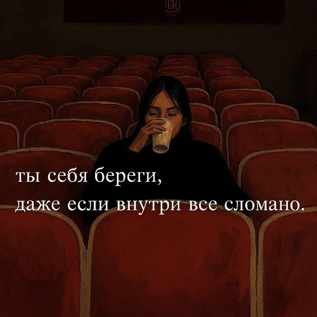 ты себя береги, даже если внутри все сломано.