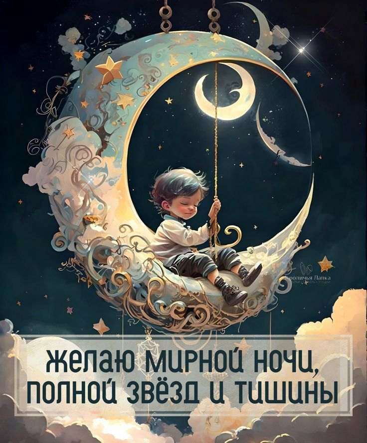 желаю мирной ночи, полной звёзд и тишины