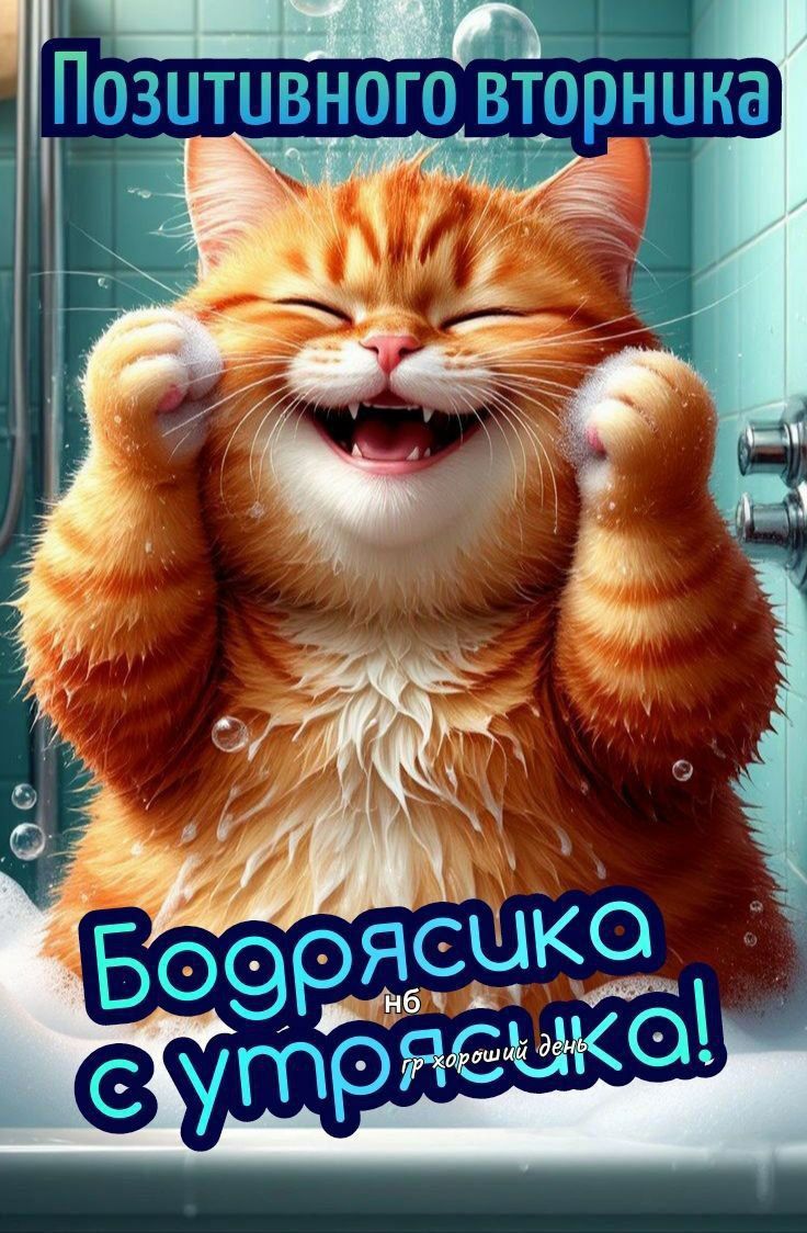 Позитивного вторника
Бодрячка с утречка!