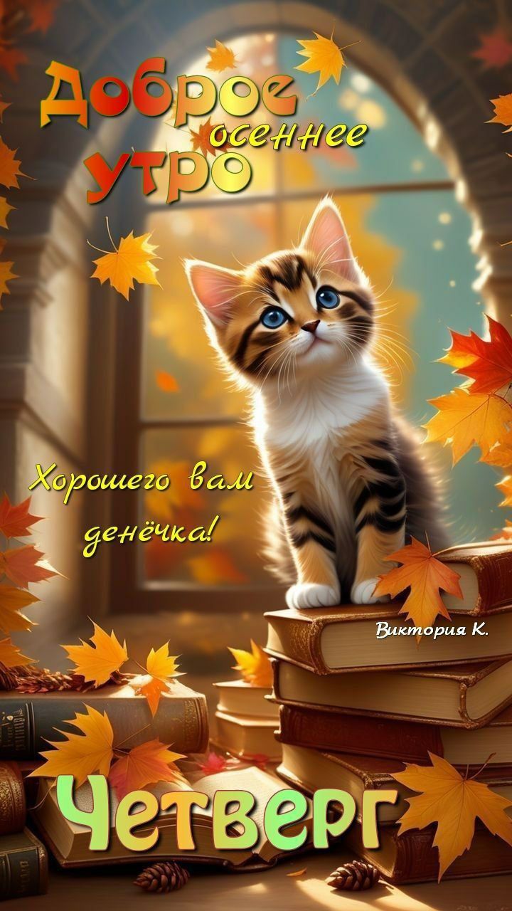 Доброе осеннее утро
Хорошего вам денёчка!
Виктория К.
Четверг