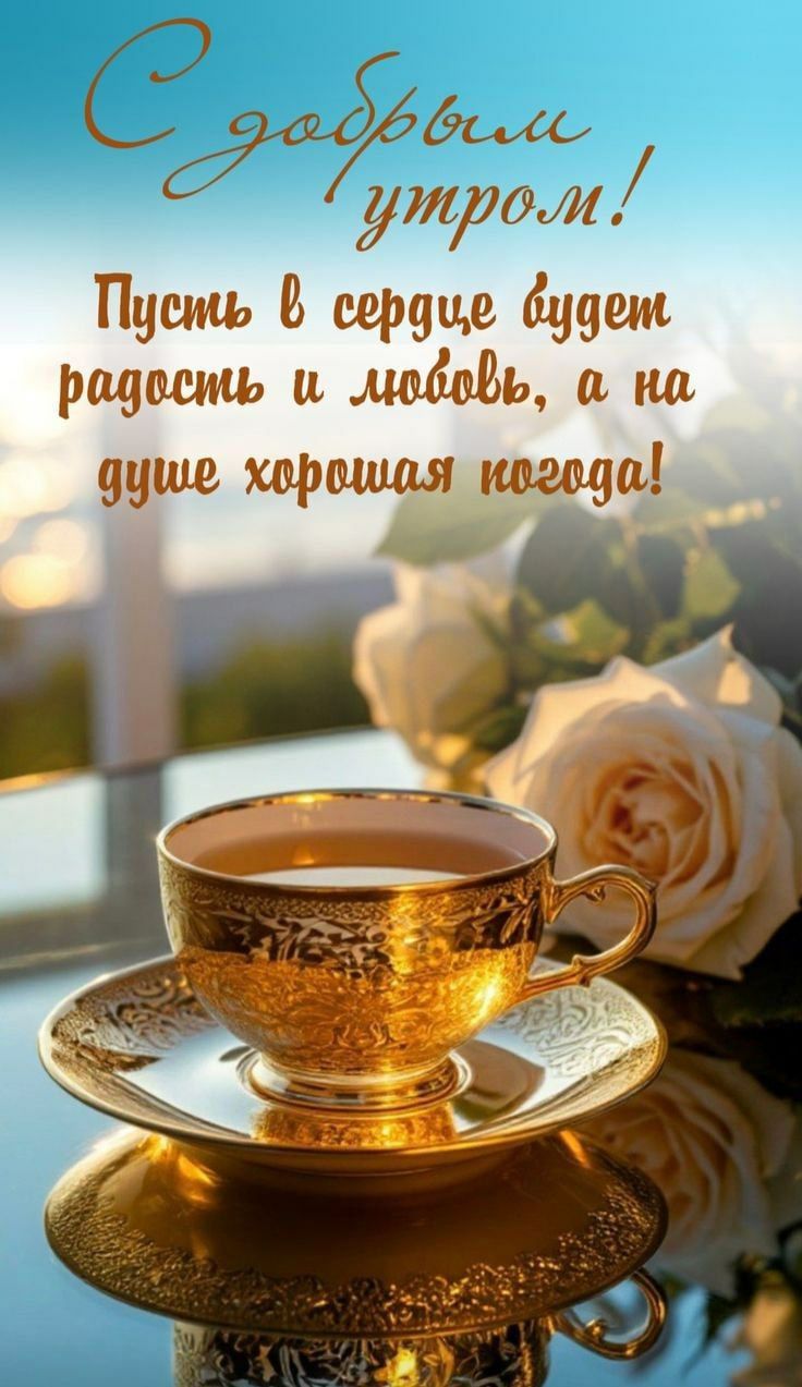С добрым утром! Пусть в сердце будет радость и любовь, а на душе хорошая погода!