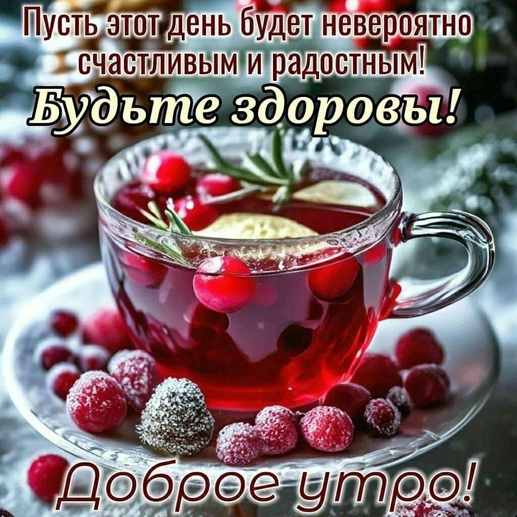 Пусть этот день будет невероятно счастливым и радостным! Будьте здоровы! Доброе утро!