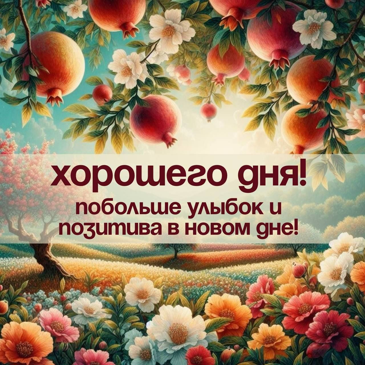 хорошего дня! побольше улыбок и позитива в новом дне!