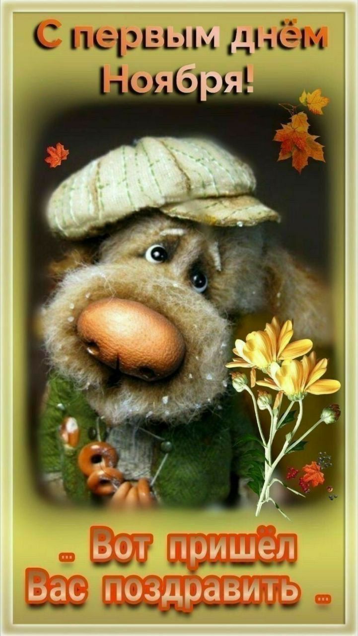 С первым днём Ноября: Вот пришёл Вас поздравить