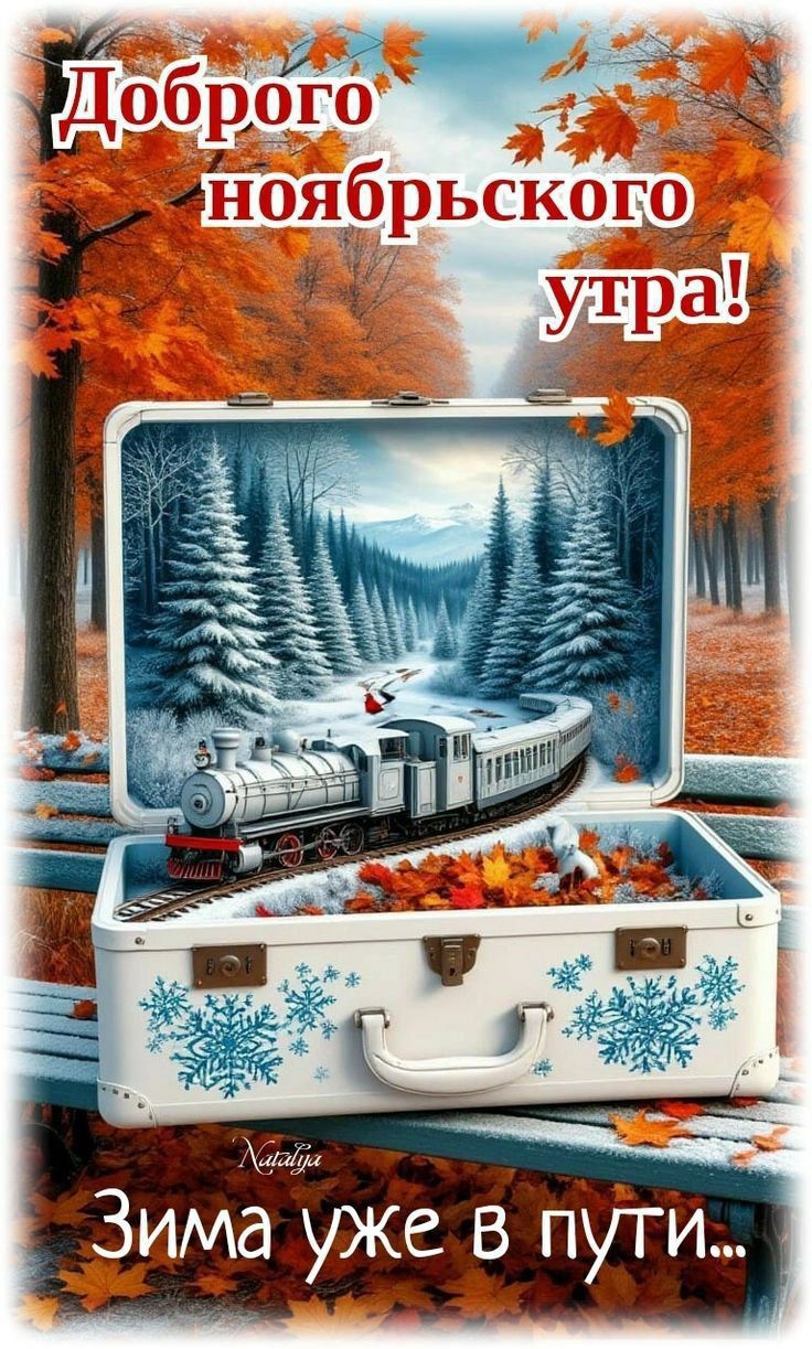 Доброго ноябрьского утра! Зима уже в пути...