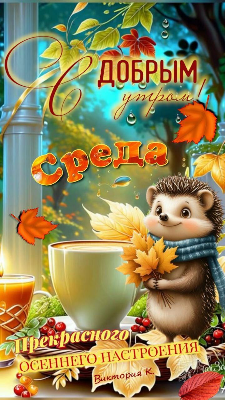 С ДОБРЫМ утроm Среда Прекрасного осеннего настроения Виктория К.