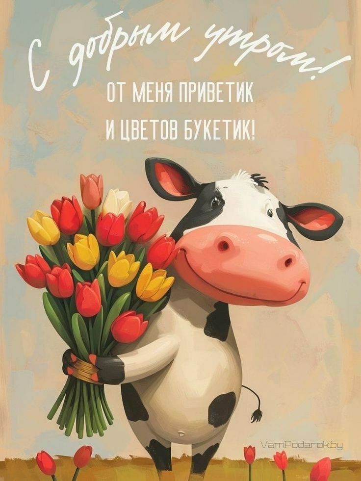 С добрым утром! ОТ МЕНЯ ПРИВЕТИК И ЦВЕТОВ БУКЕТИК!