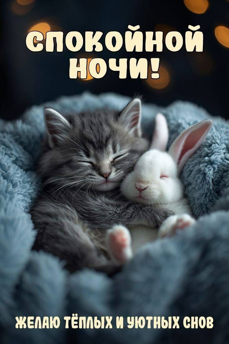 СПОКОЙНОЙ НОЧИ! ЖЕЛАЮ ТЁПЛЫХ И УЮТНЫХ СНОВ