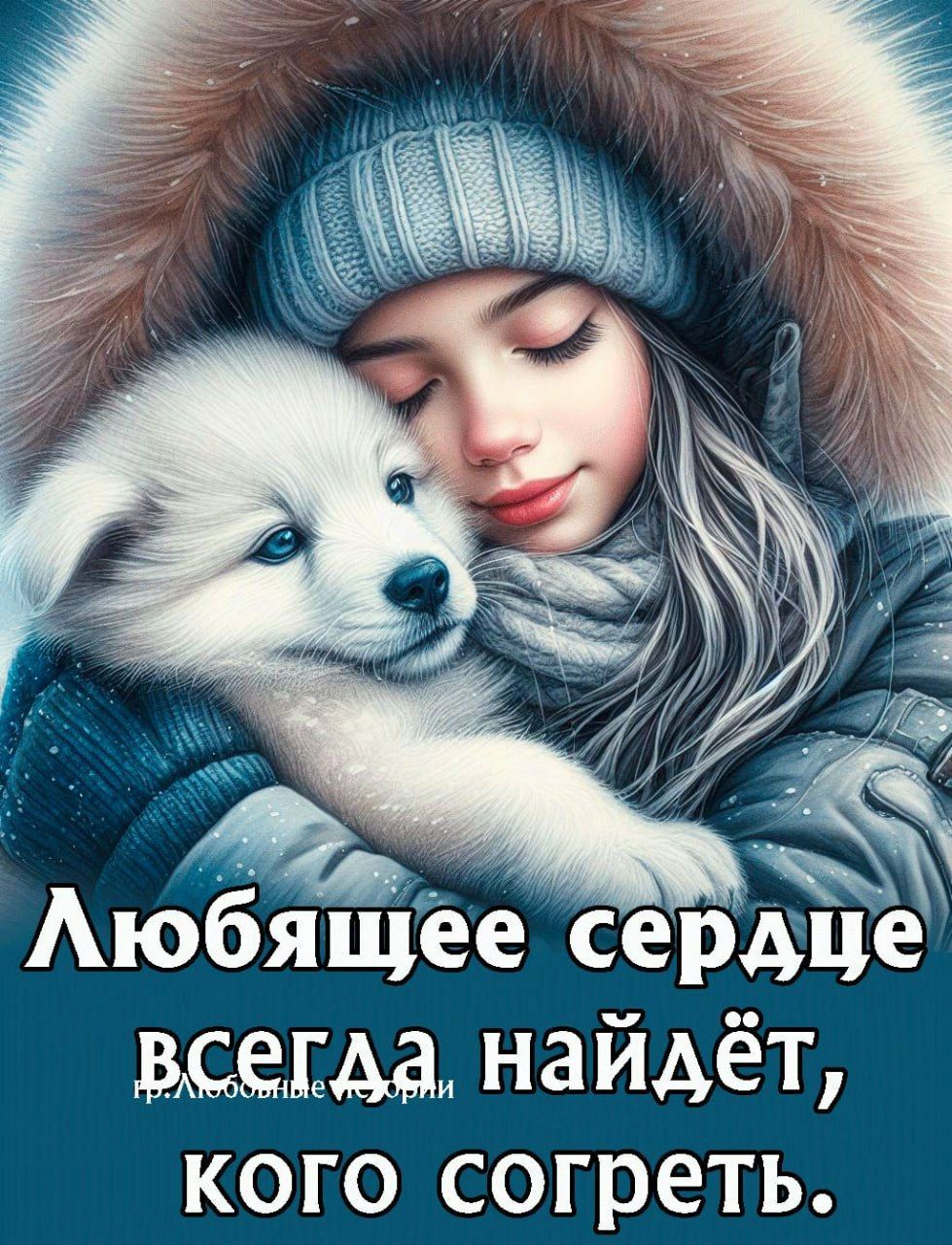 Любящее сердце всегда найдёт, кого согреть.