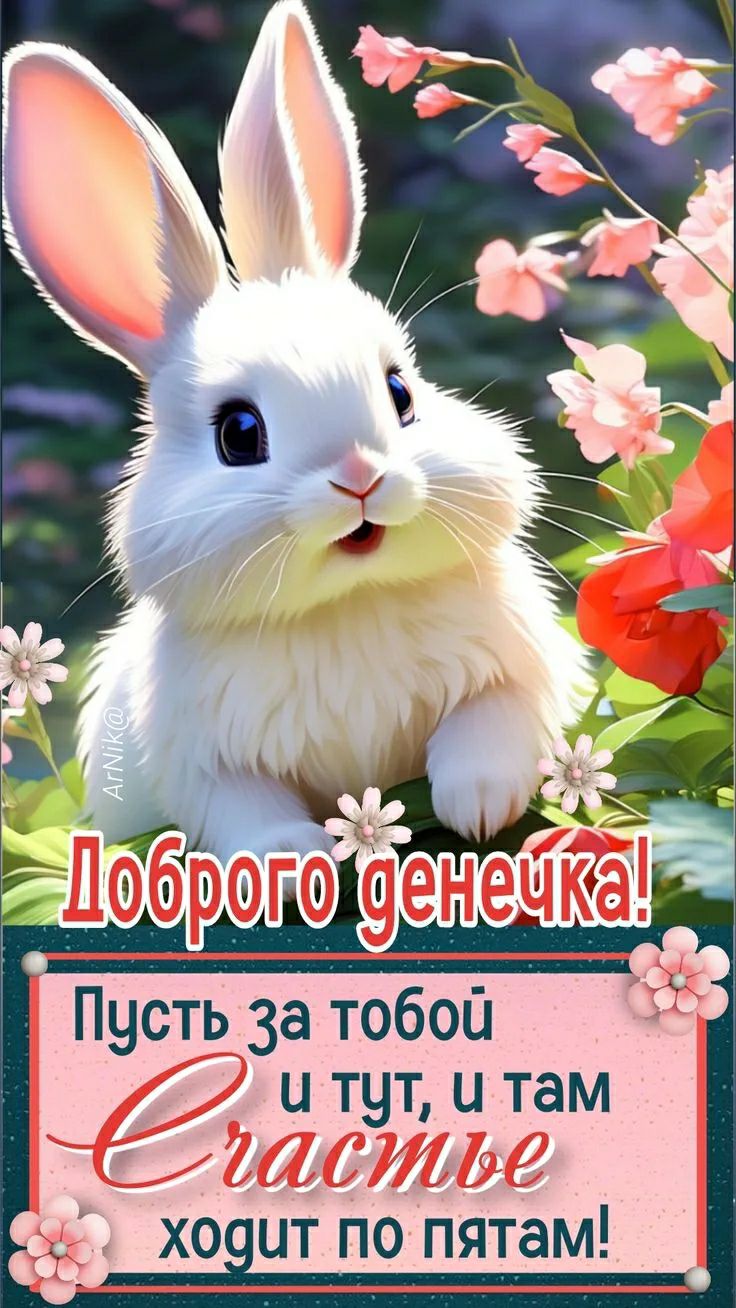 Доброго денечка! Пусть за тобой и тут, и там Счастье ходит по пятам!