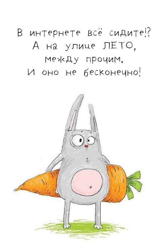 В интернете всё сидит А на улице ЛЕТО между прочим И оно не бесъшнечно