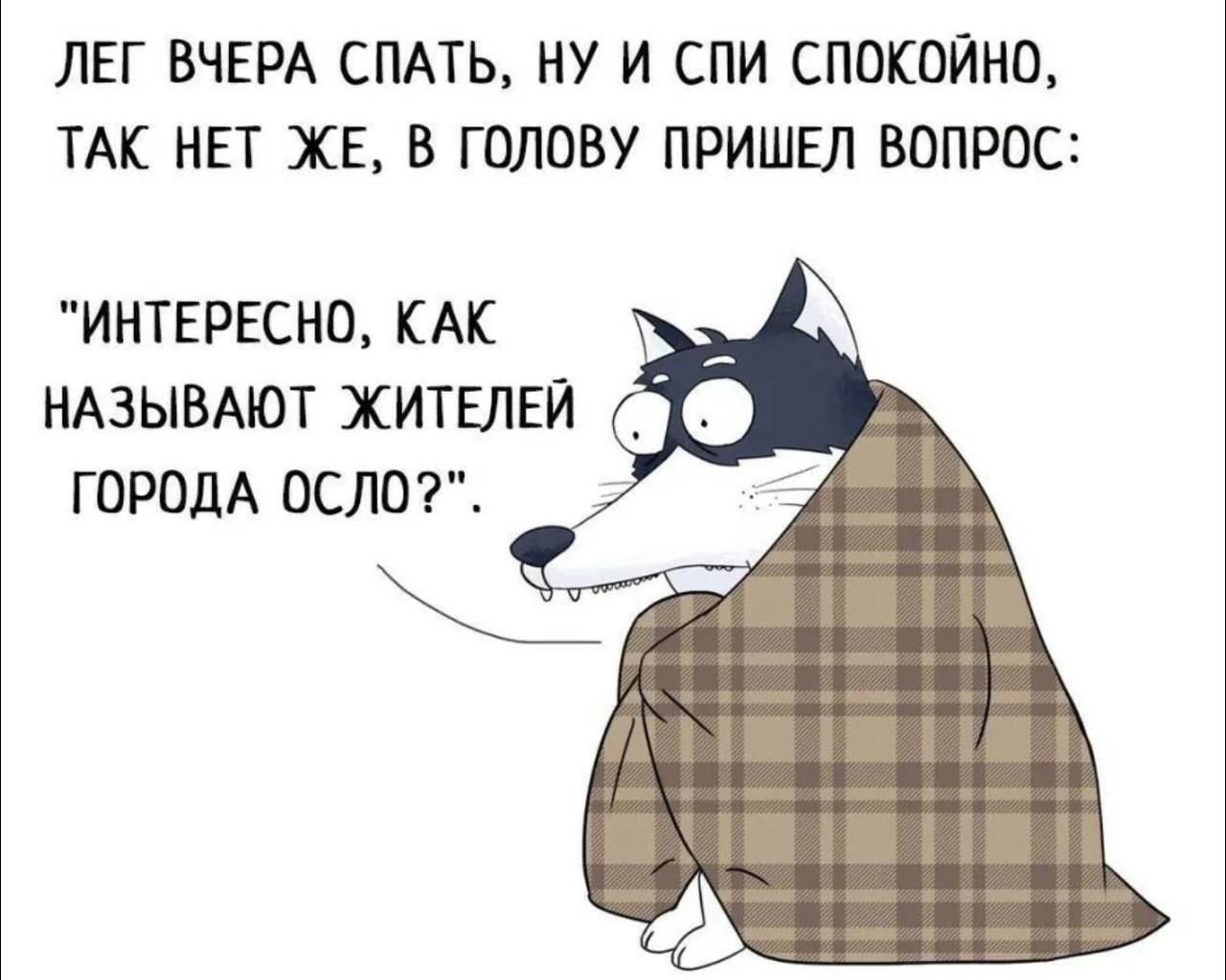 ЛЕГ ВЧЕРА СПАТЬ НУ И СПИ СПОКОЙНО ТАК НЕТ ХЕ В ГОЛОВУ ПРИШЕЛ ВОПРОС ИНТЕРЕСНО КАК НАЗЫВАЮТ ЖИТЕЛЕЙ ГОРОДА ОСЛОГС