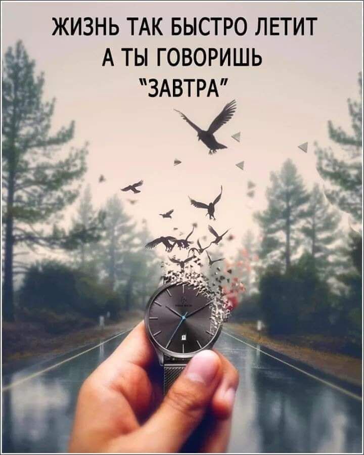 ЖИЗНЬ ТАК БЫСТРО ЛЕТИТ А ТЫ ГОВОРИШЬ ЗАВТРА