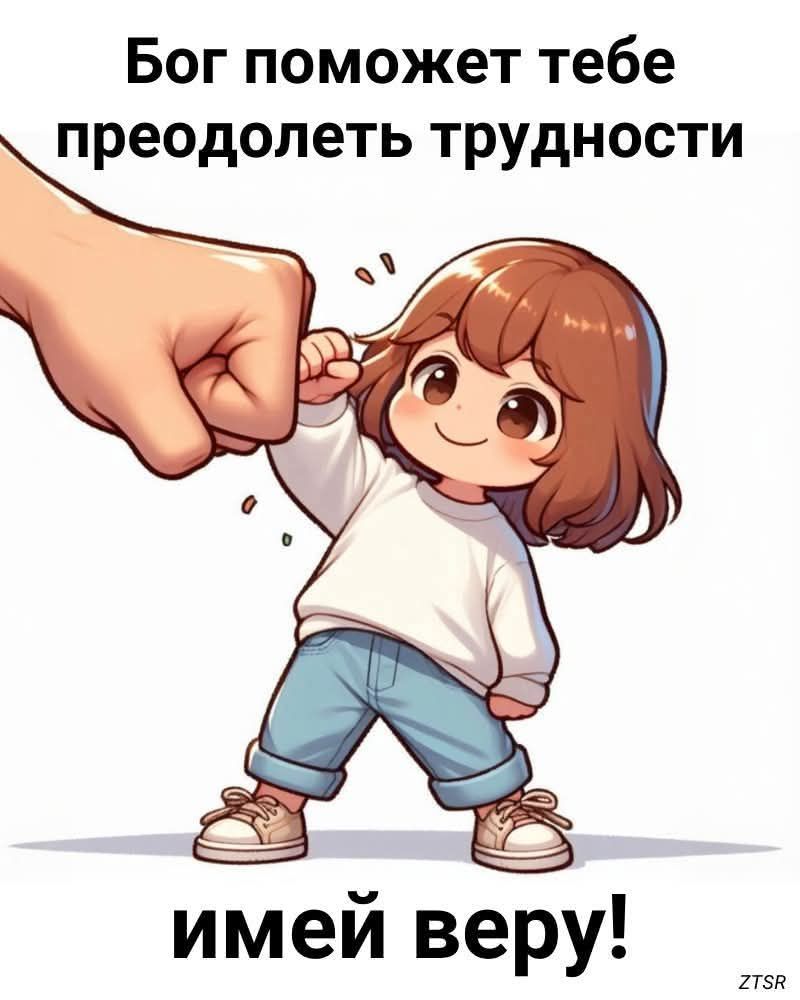 Бог поможет тебе преодолеть трудности имей веру!