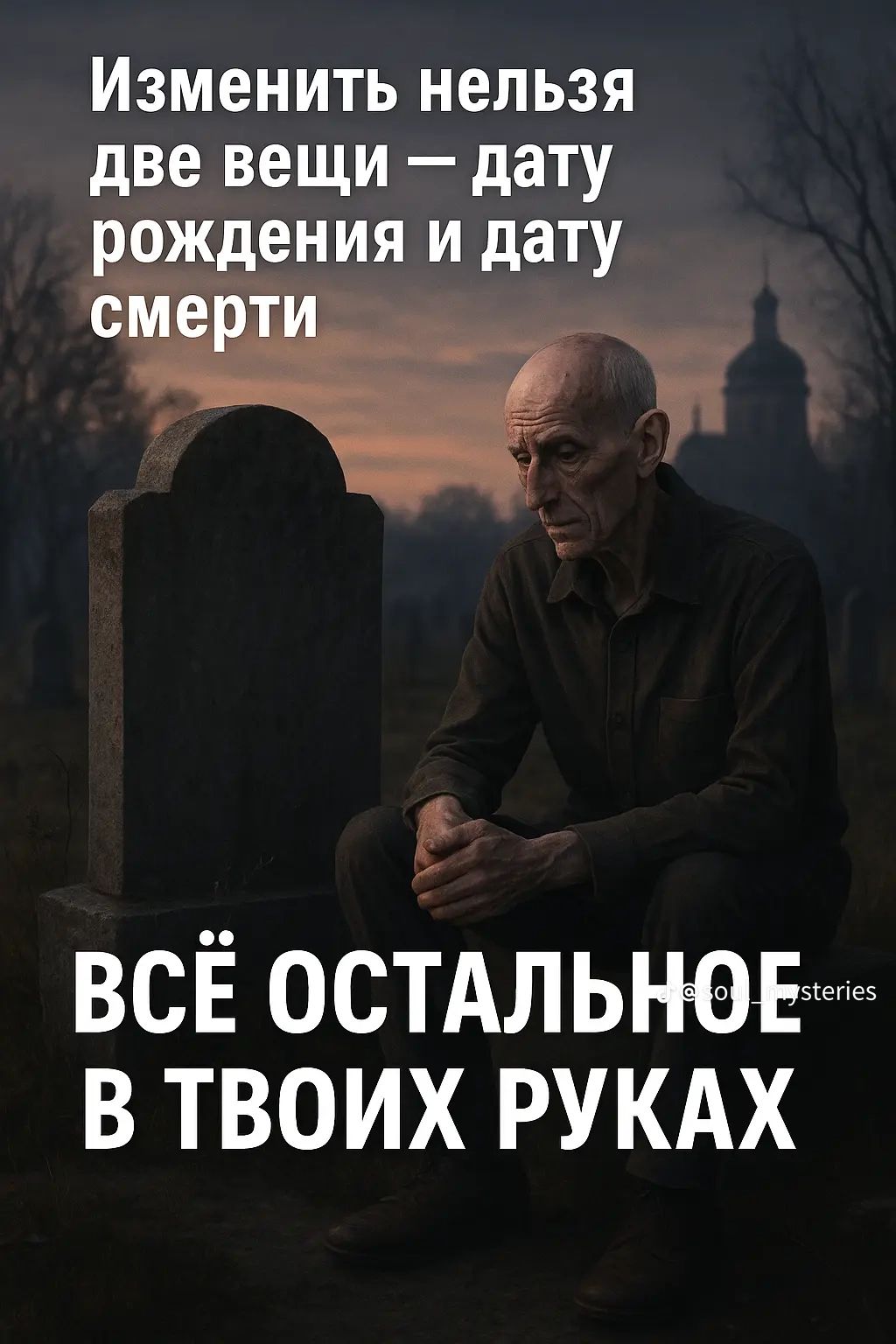 Изменить нельзя две вещи — дату рождения и дату смерти
ВСЁ ОСТАЛЬНОЕ В ТВОИХ РУКАХ