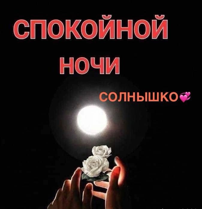 СПОКОЙНОЙ НОЧИ СОЛНЫШКО💖