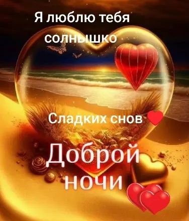 Я люблю тебя солнышко
Сладких снов
Доброй ночи