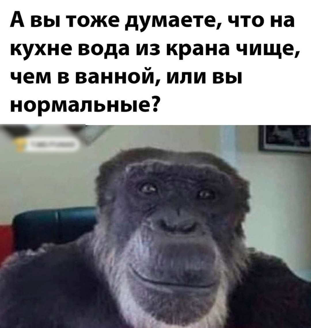 А вы тоже думаете что на кухне вода из крана чище чем в ванной или вы нормальные